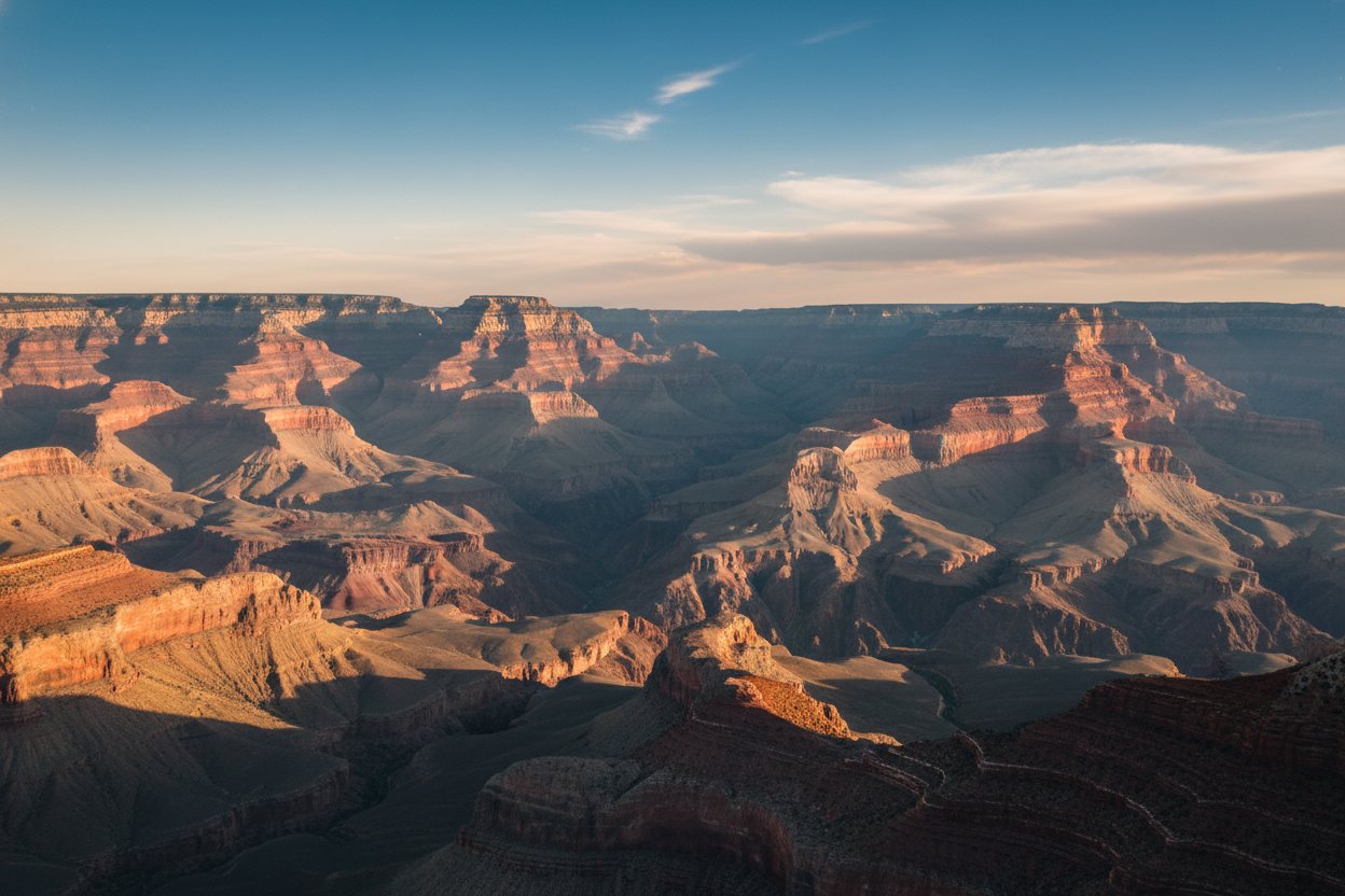 The Grand Canyon West Rim with the Colorado River far below.